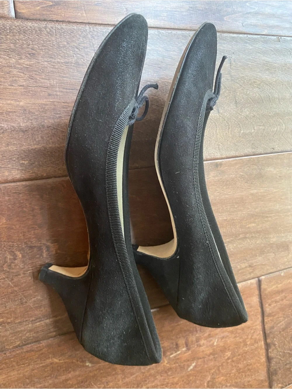 Repetto Black Suede Ballet
